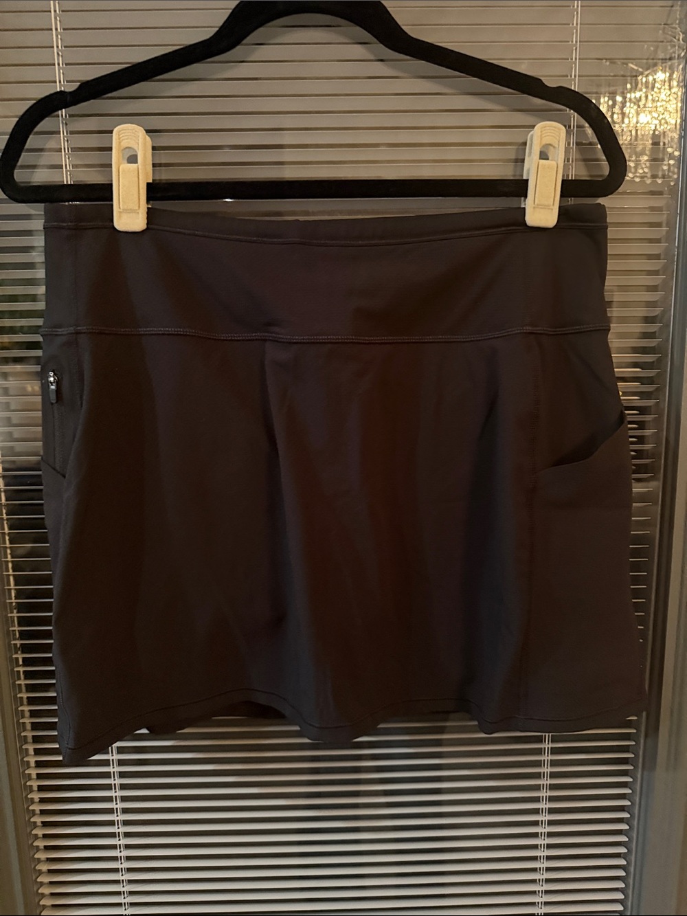 Athleta Black Athletic Skort with Side Pockets